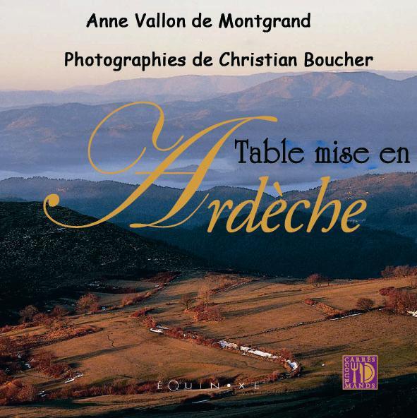 Livre 'Table mise en Ardèche'